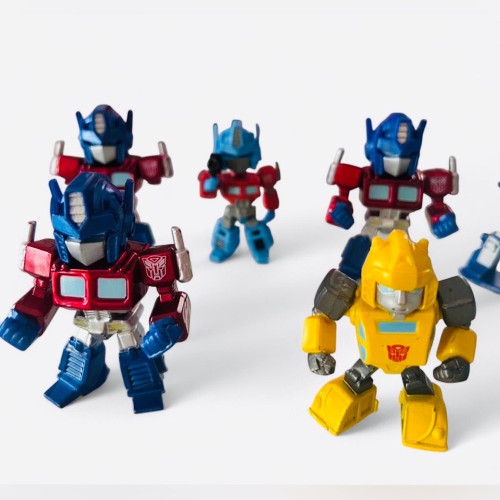Transformers Mini Figure Lot Optimus Prime Bumblebee Starscream - Picture 3 of 3